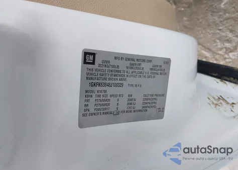 2008 GMC Yukon Denali from USA, damaged, VIN 1GKFK63848J100329